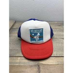 Montucky Otto Rope Hat Unisex Blue One Size Curved Brim Mesh Back Embroidered